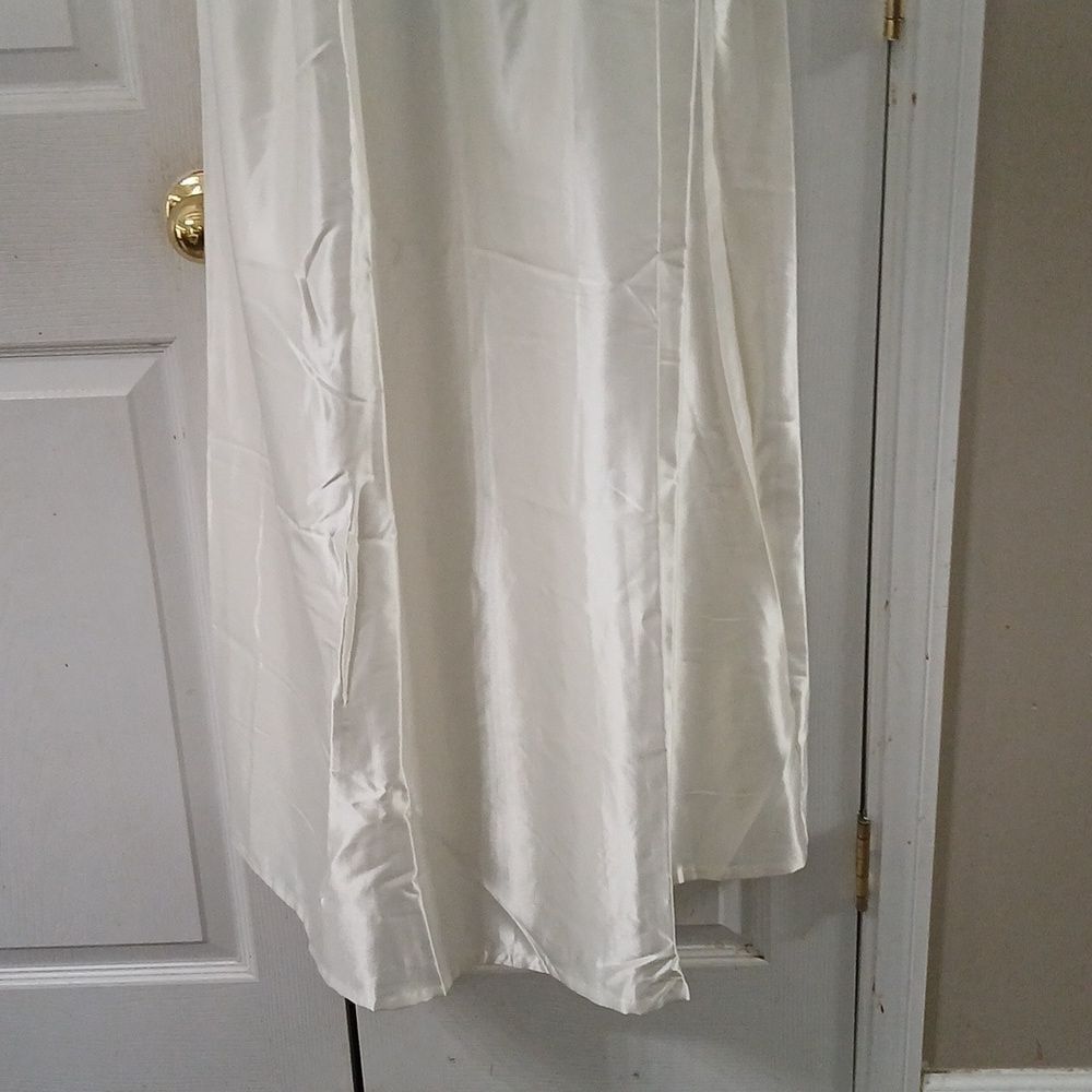 Nise Stevens vintage ivory flannel lined nightgown  Sz L NWOT - Picture 2 of 10